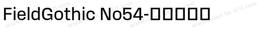 FieldGothic No54字体转换